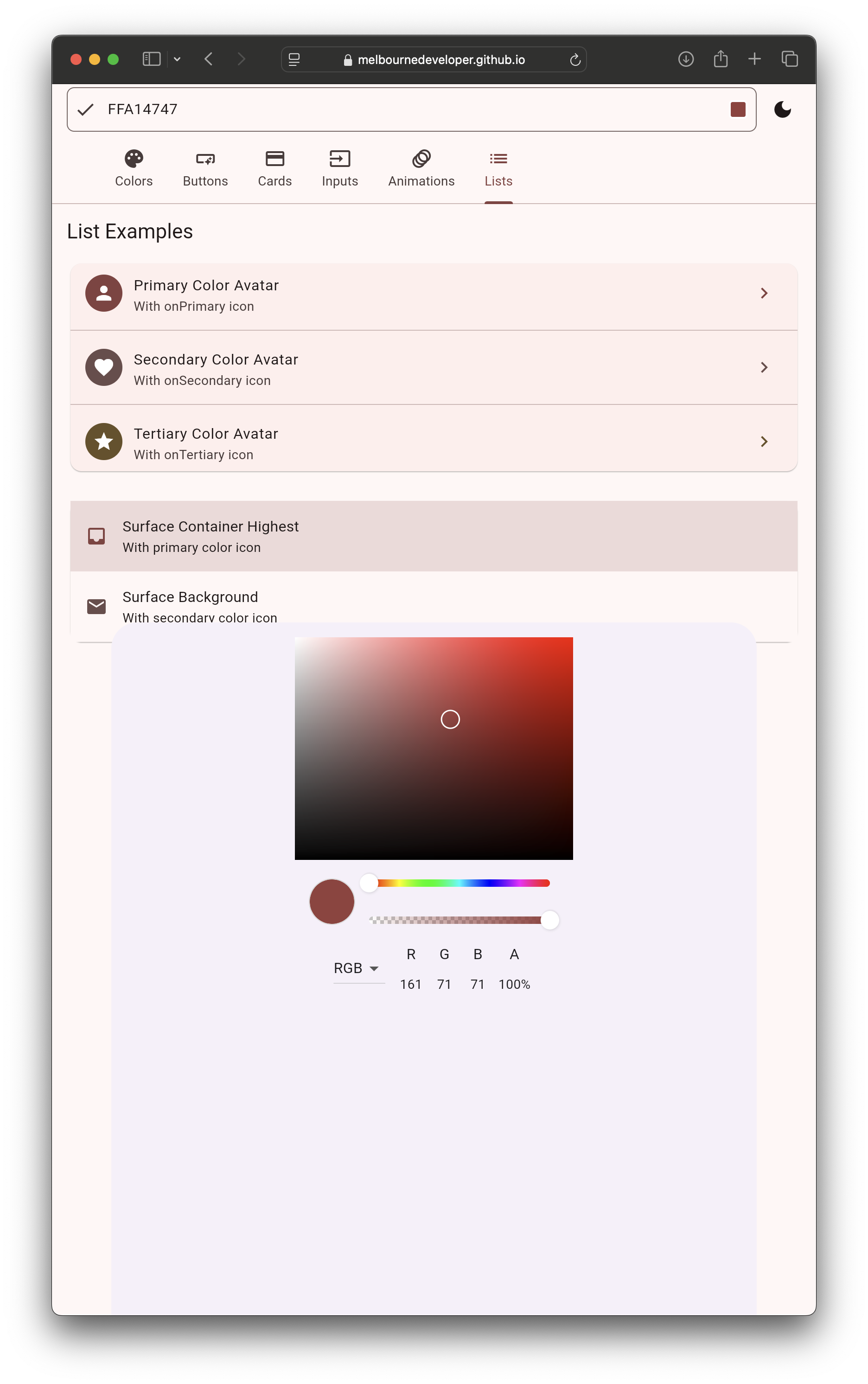 Seed Color Picker